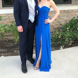 Faviana Couture Blue Gown